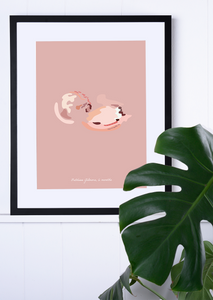 Custom Abstract Ultrasound Artwork - Fine Art Giclée Print - 1 Baby